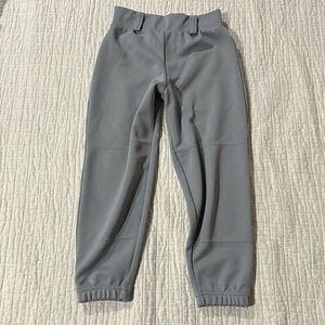 Easton grey gray youth small S baseball pants elastic boy girl